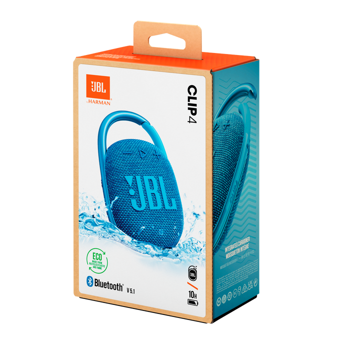 JBL Clip 4 Eco - Blue - Ultra-portable Waterproof Speaker - Detailshot 5 image number null